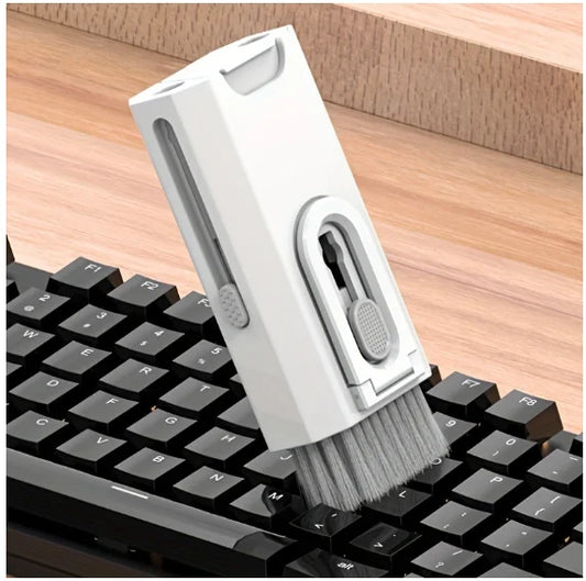 Kit Limpeza 8 em 1 – Escova Multifuncional para Teclado, Fone e Celular