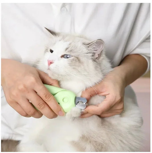 Cortador de Unhas 3 em 1 com Luz LED para Cães e Gatos - Corte Seguro Sem Estresse