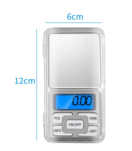 Mini Balança Digital de Precisão 0,1g a 500g – Compacta e Exata